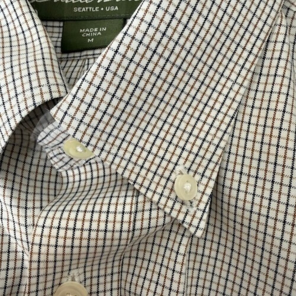 Eddie Bauer Long-Sleeve Men's Dress Shirt - Picture 2 of 7